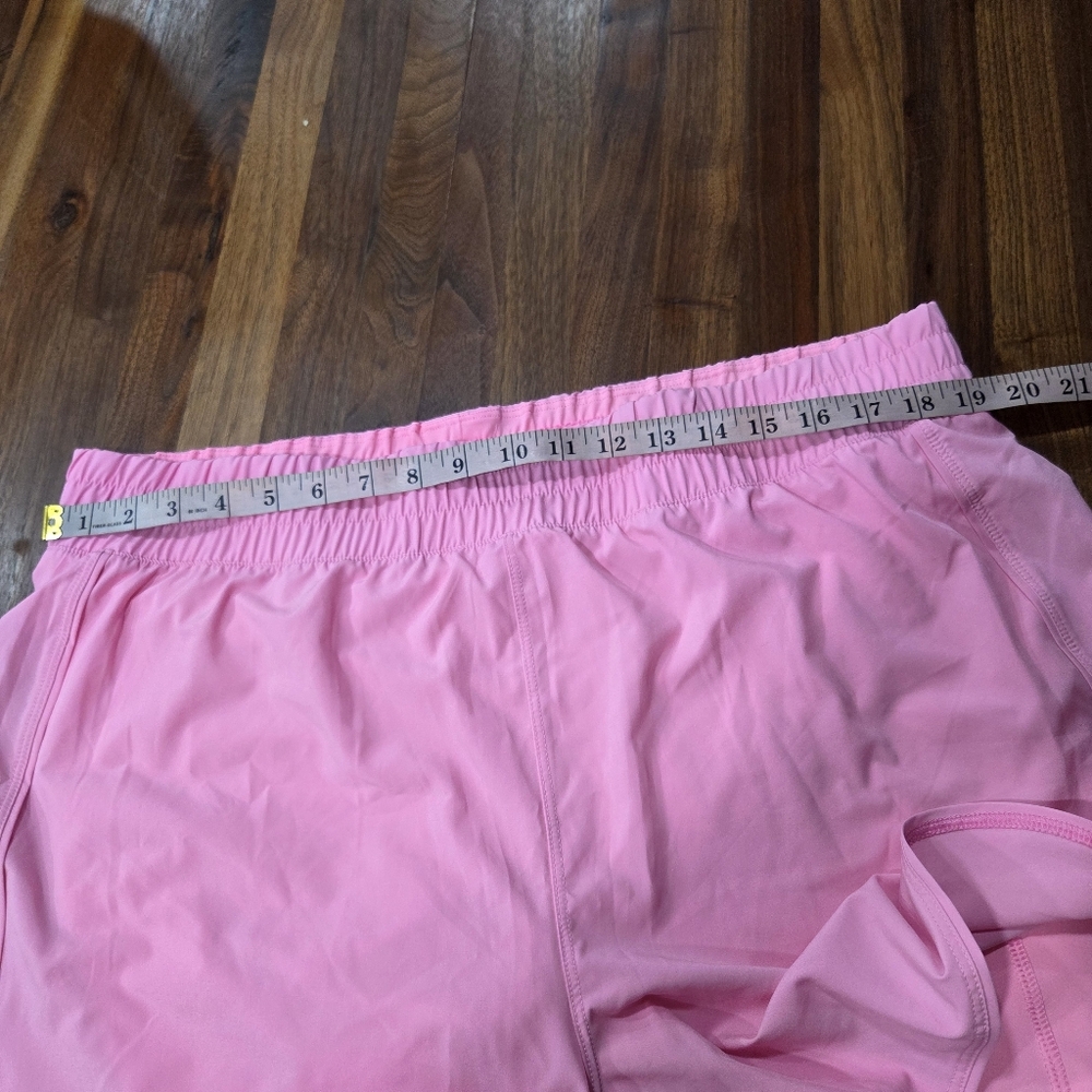 Avia Pink Women's Athletic Elastic-Waist Running Short With Bike Short Liner XXL - Picture 9 of 9
